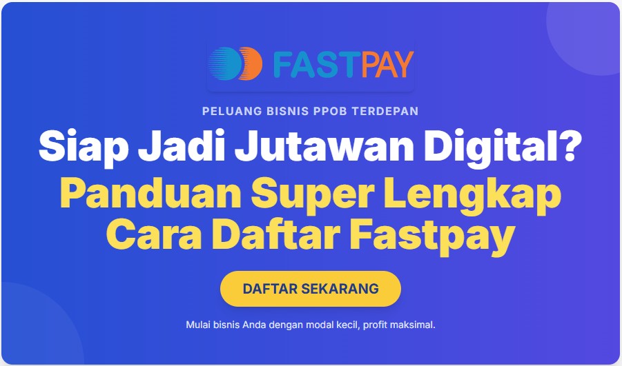 cara daftar fastpay panduan aktivasi