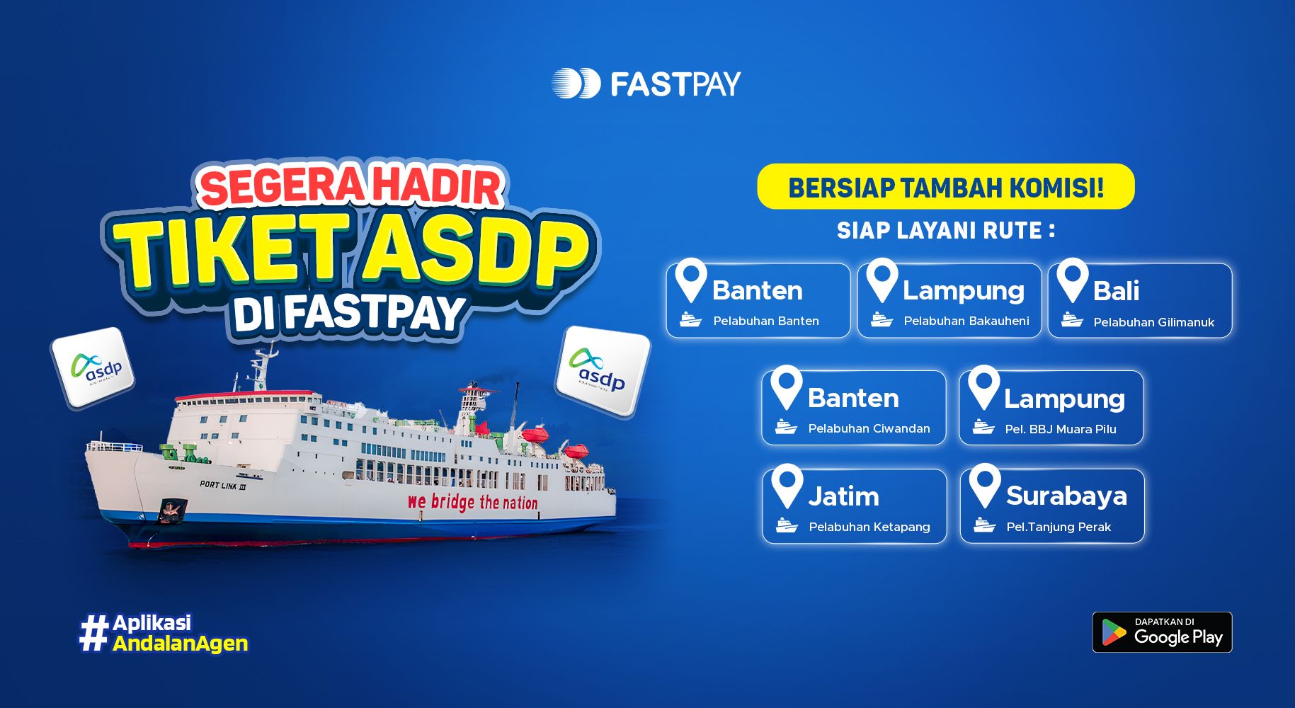 agen tiket ASDP Indonesia Ferry resmi di Fastpay