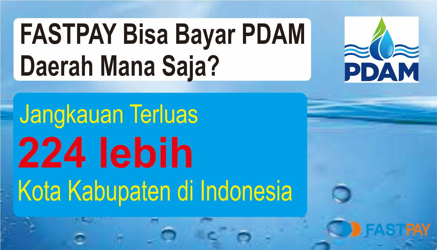 daftar pdam yang bisa dilayani di fastpay