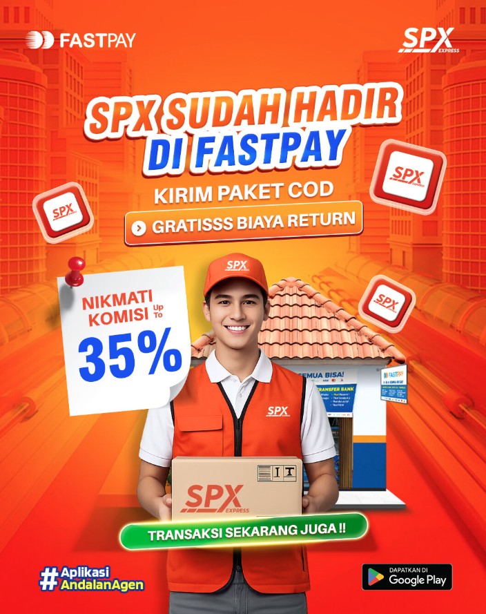 Daftar Jadi Agen SPX Shopee Express di Fastpay Lebih Mudah