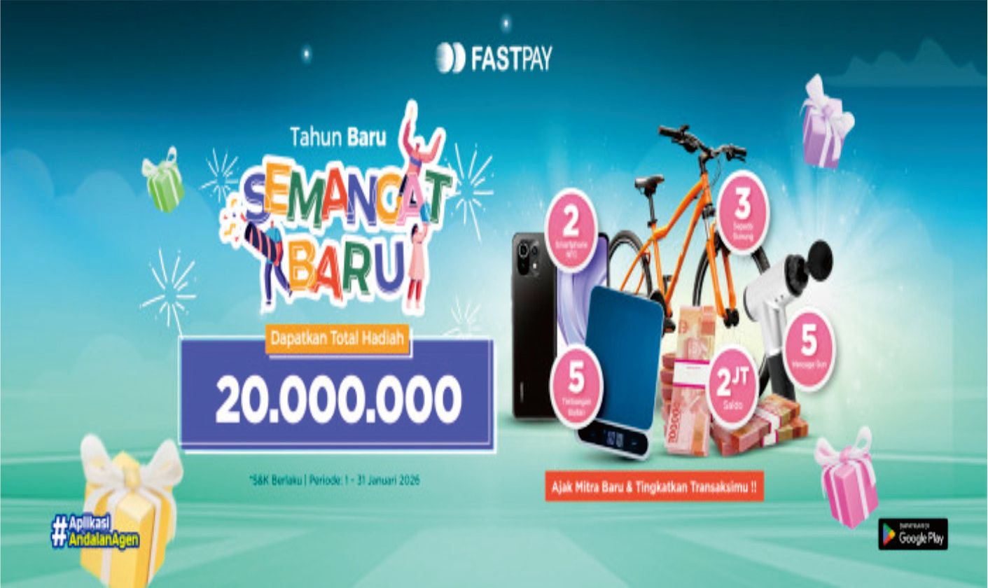Promo Fastpay 2026 - untuk mitra agen fastpay yang rajin transaksi