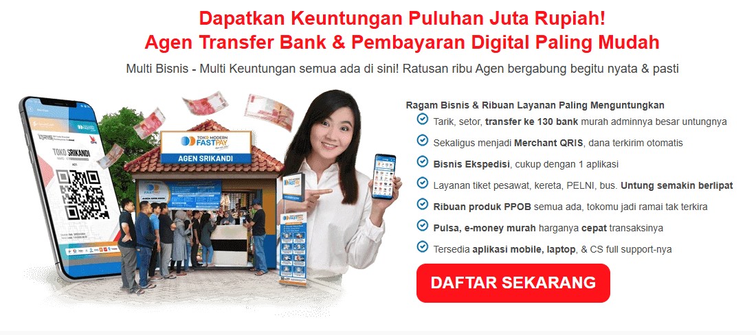 cara daftar fastpay di komputer dan hp android