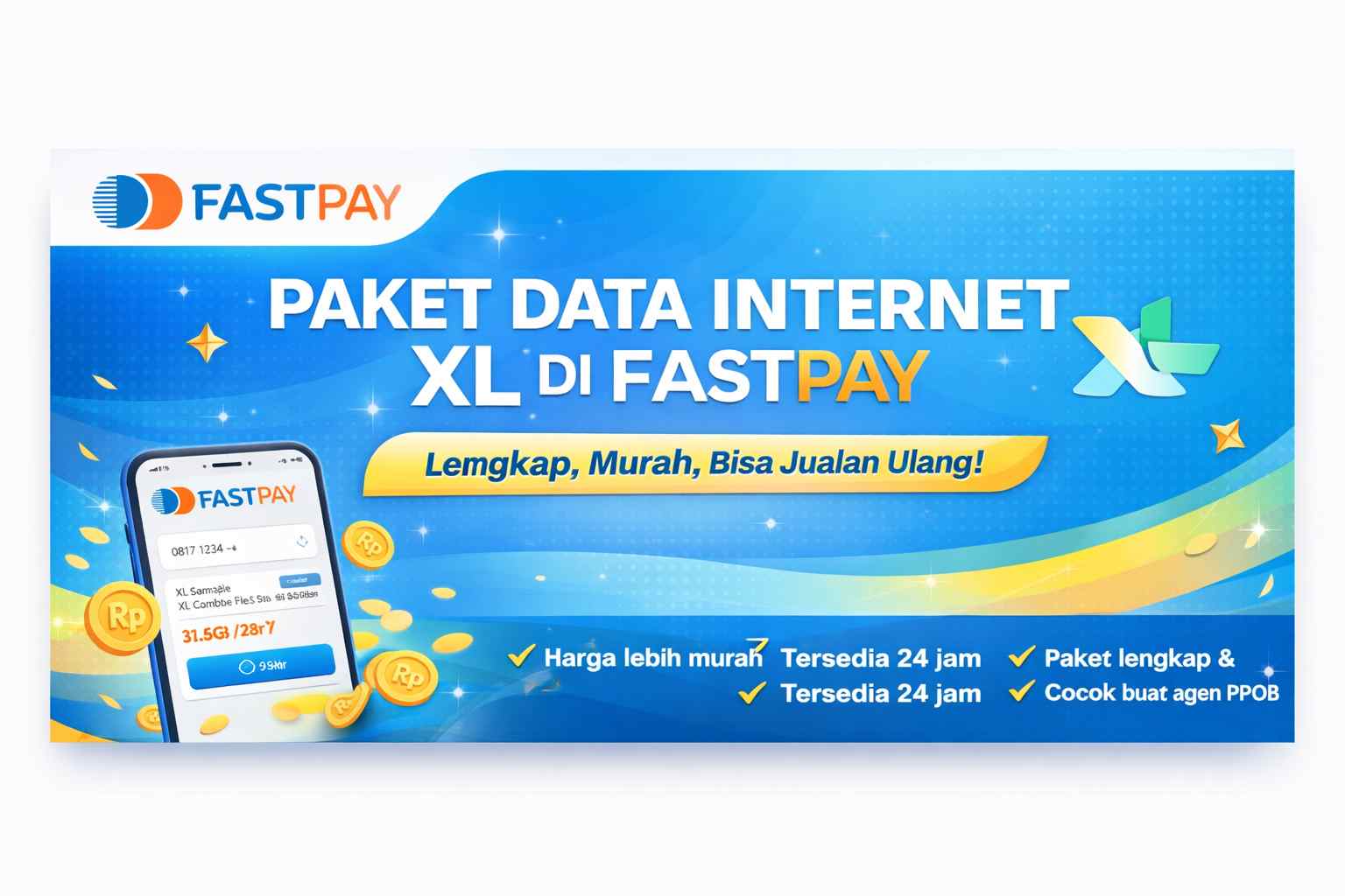 daftar harga paket internet xl fastpay terbaru