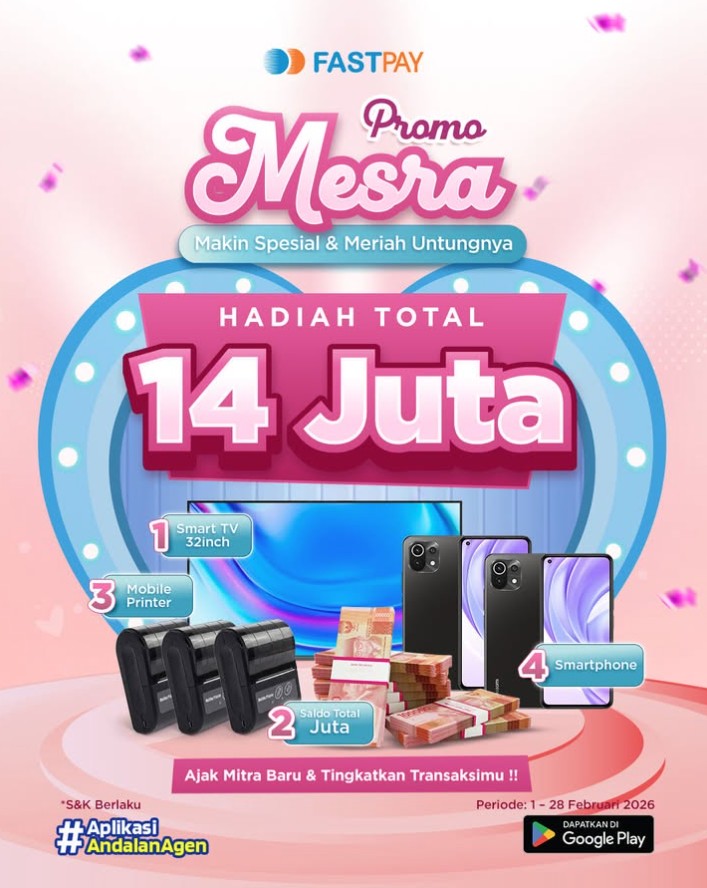 Promo Fastpay 2026- MESRA-Hadiah Smart TV dan Smartphone