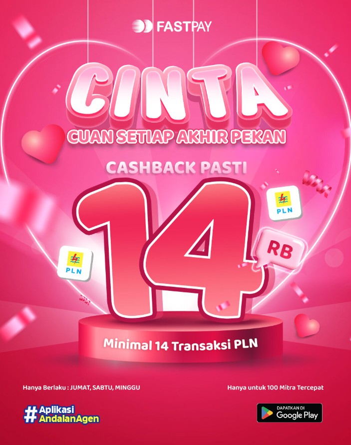 Promo Fastpay-CINTA-Cuan Setiap Akhir Pekan