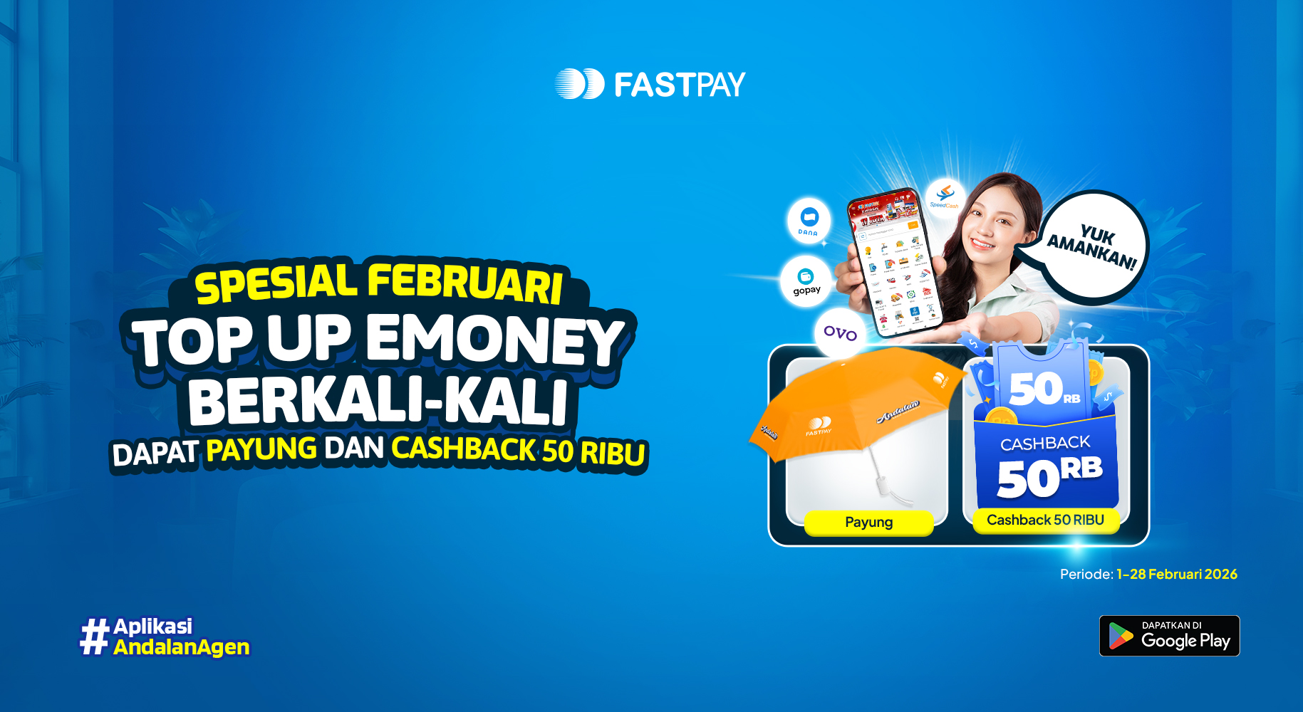 banner promo fastpay 2026 transaksi top emoney ewallet